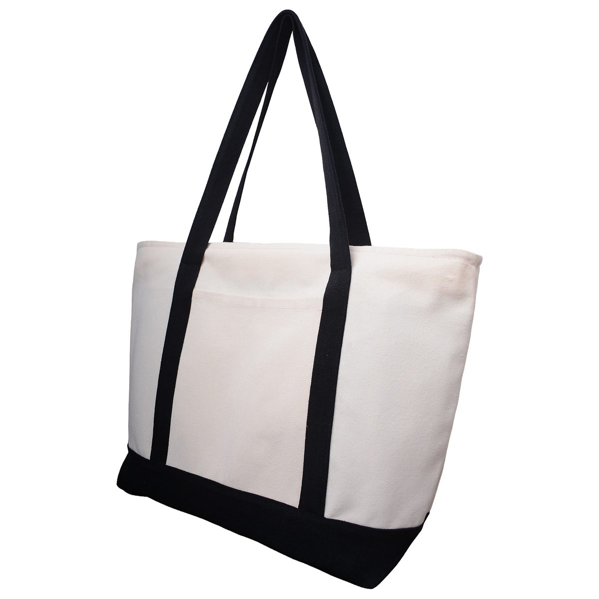 Large Canvas Tote Bag — Black